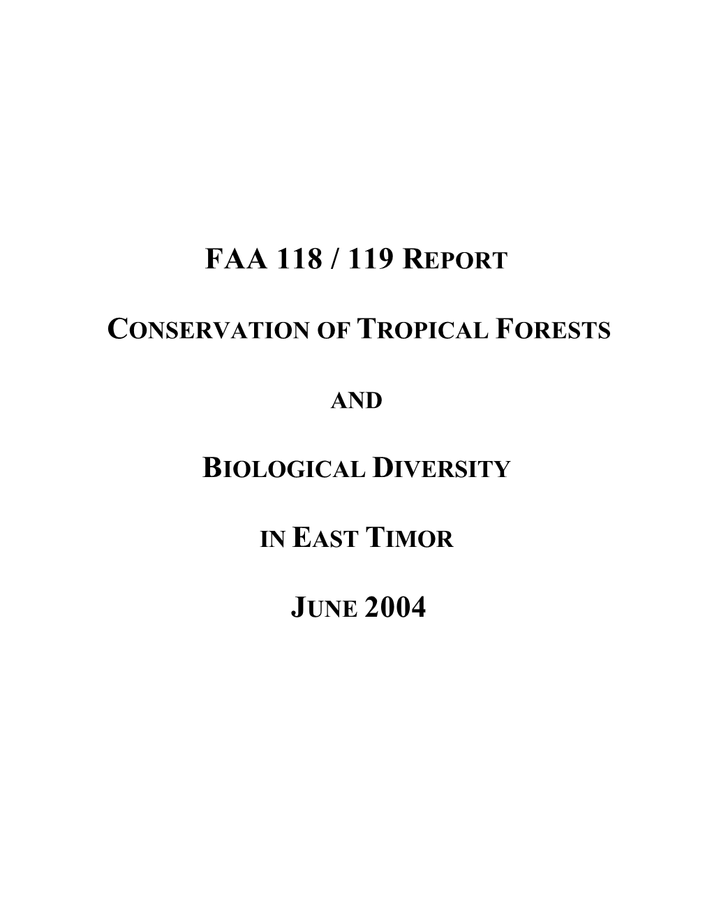 Faa 118 / 119 Report June 2004