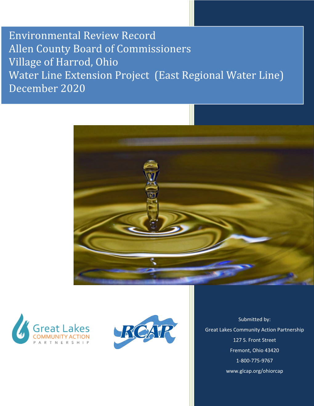 Environmental Review Record-Village of Harrod, Ohio