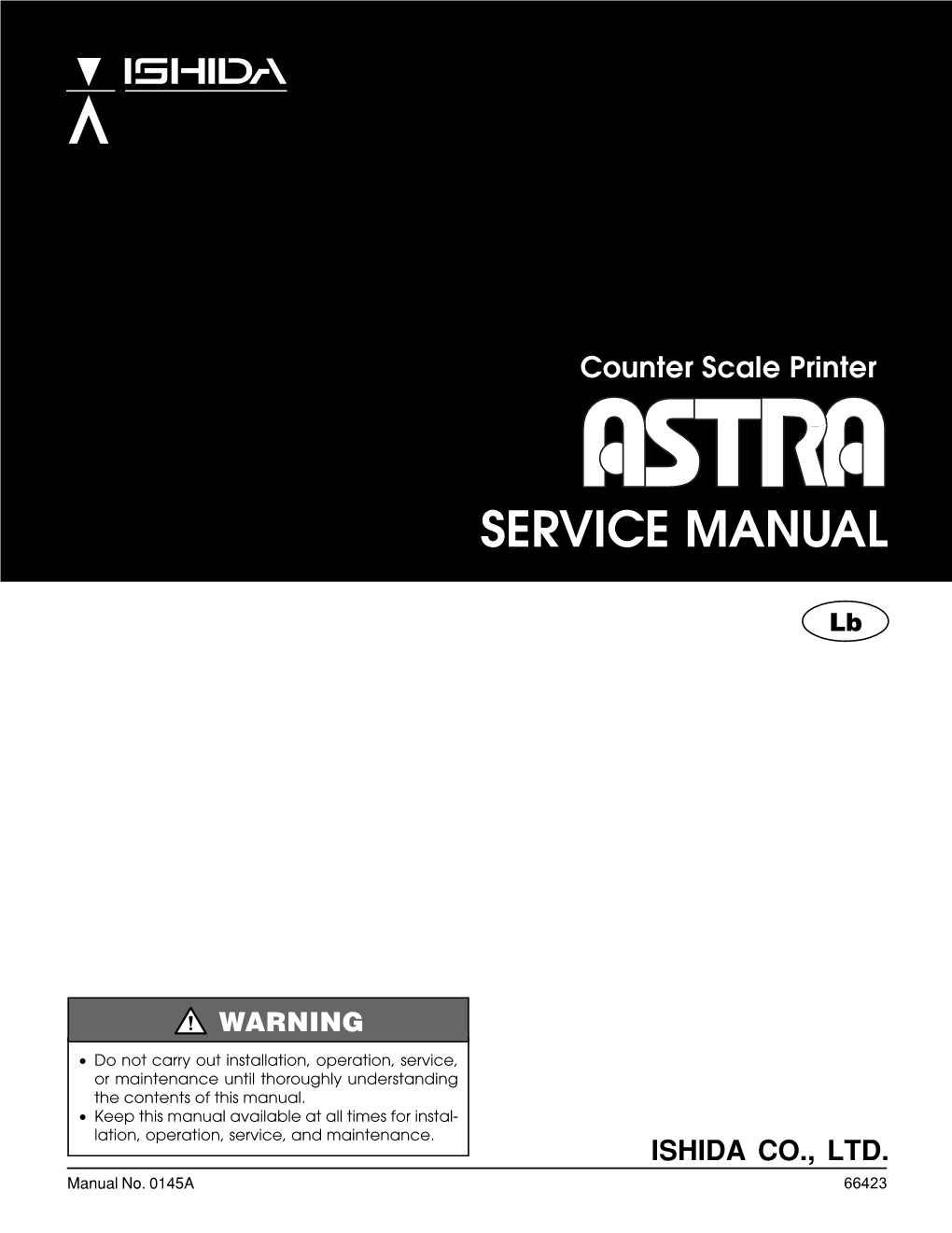 Ishida Astra Service Manual