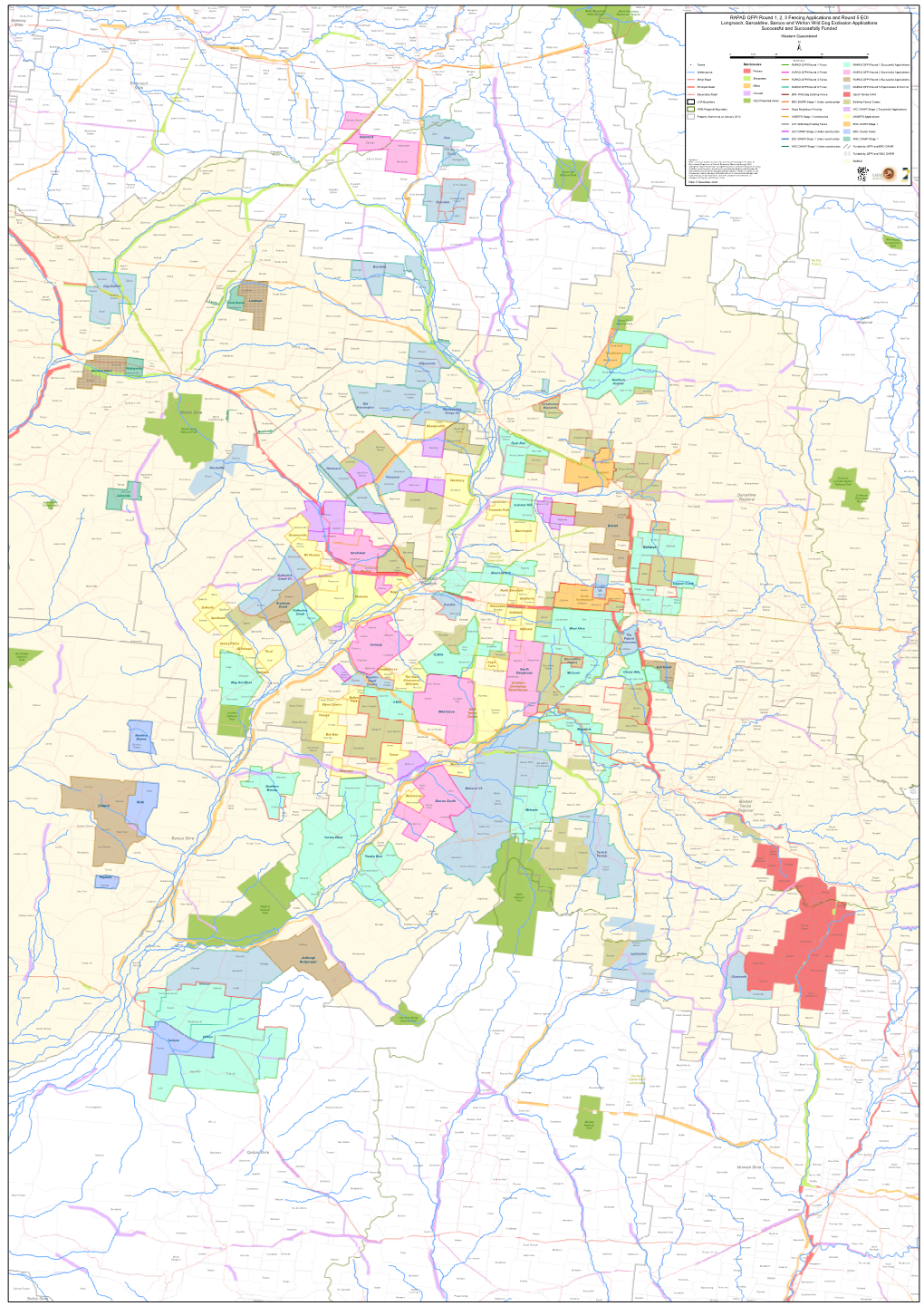 RAPAD QFPI Round 1, 2, 3 Fencing Applications and Round 5 EOI Longreach, Barcaldine, Barcoo and Winton Wild Dog Exclusion Applic