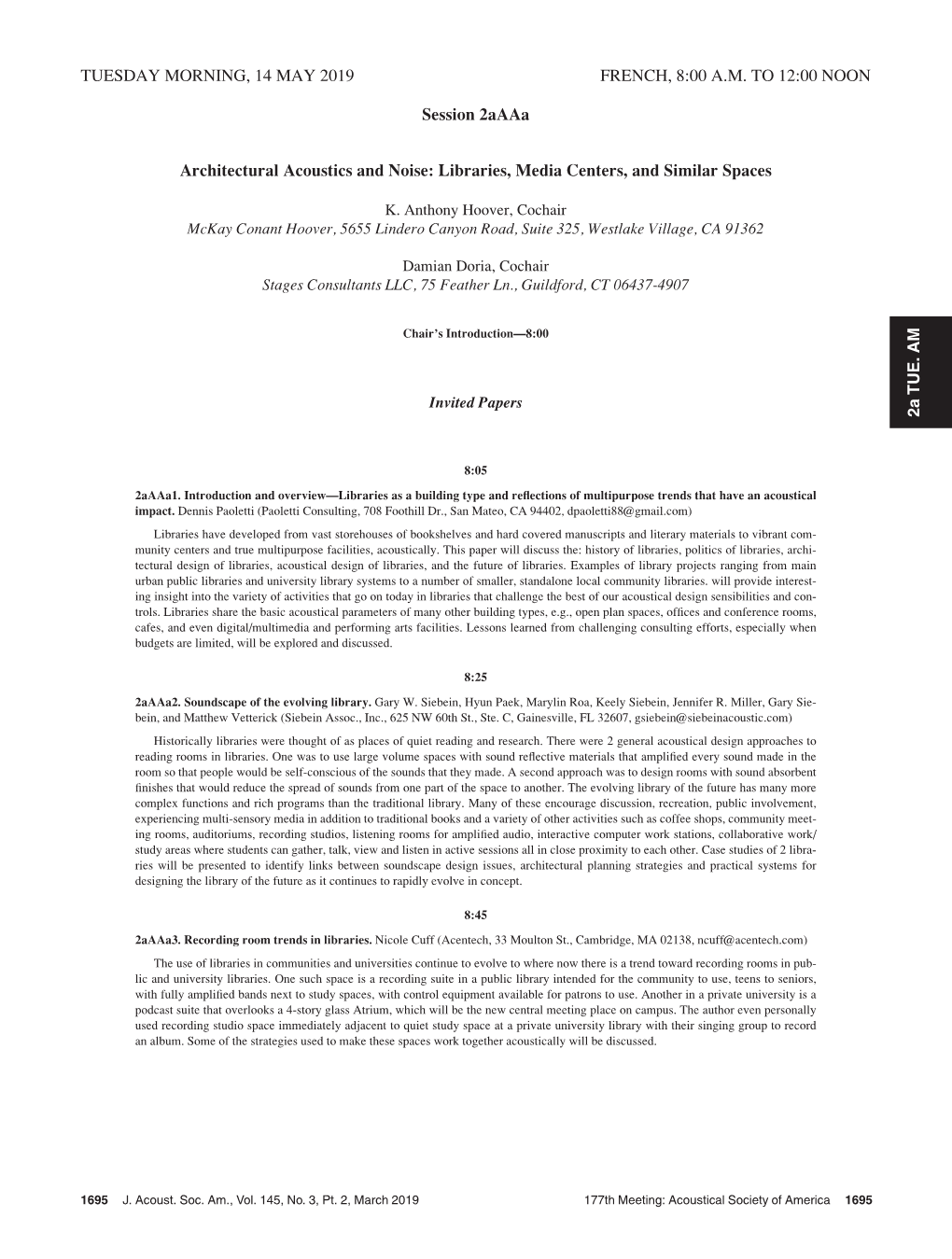 Tuesday Morning, 14 May 2019 French, 8:00 Am to 12:00 Noon