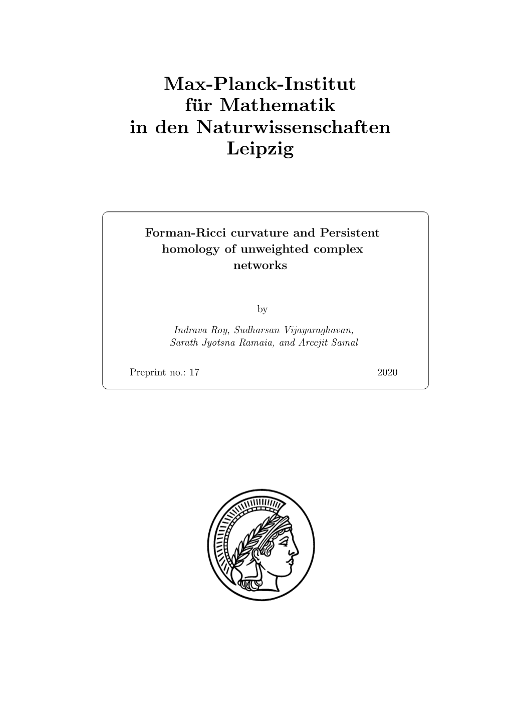 Forman-Ricci Curvature and Persistent Homology of Unweighted Complex Networks