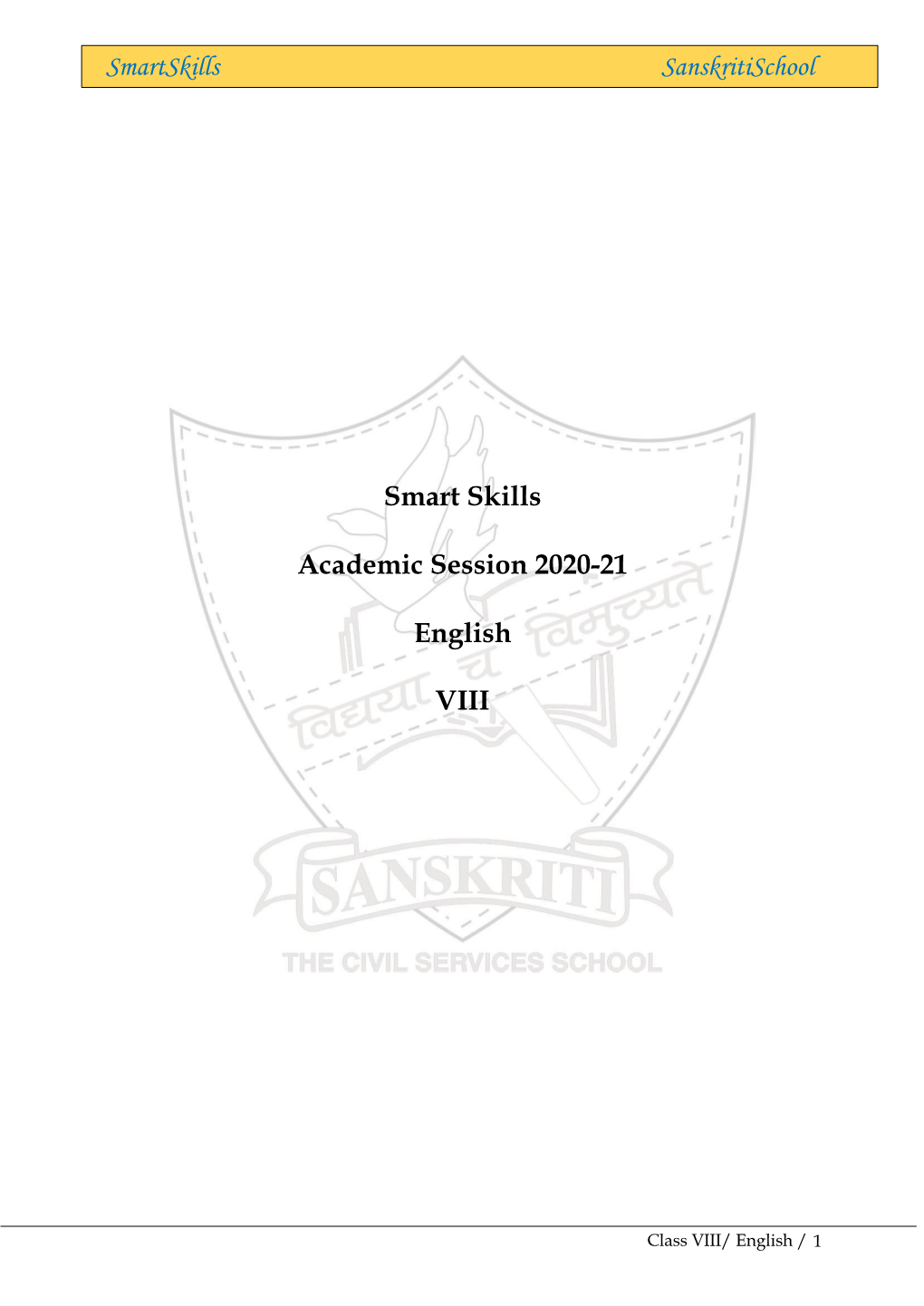Smartskills Sanskritischool Smart Skills Academic Session