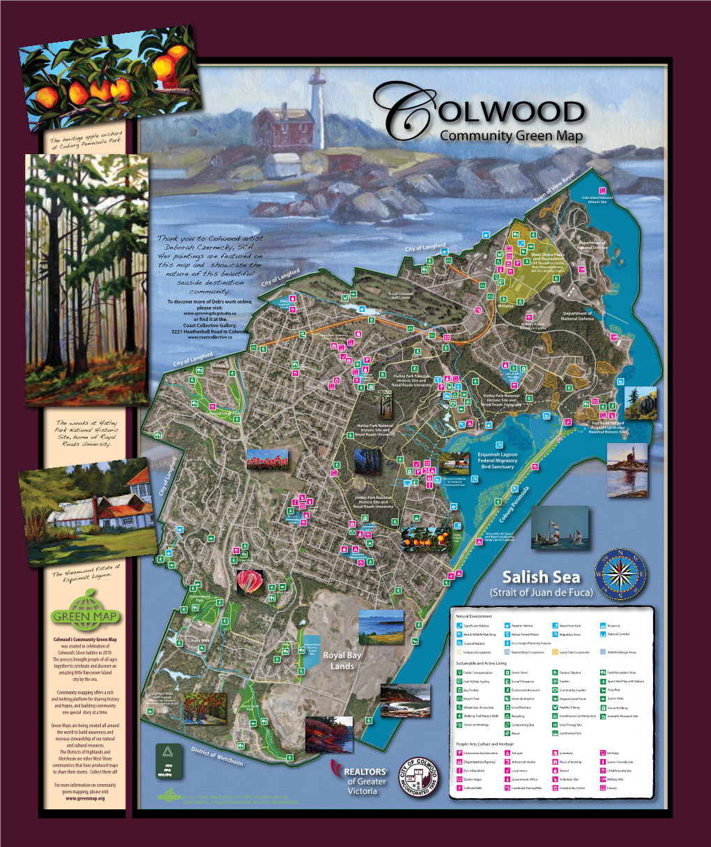 Colwood Community Green Map Has Black Turnstone Pakki Chipps-Sawyer, Phd Pakki Chipps-Sawyer, Scia'new Nation (Beecher Bay) (Beecher Nation Bay) Scia'new