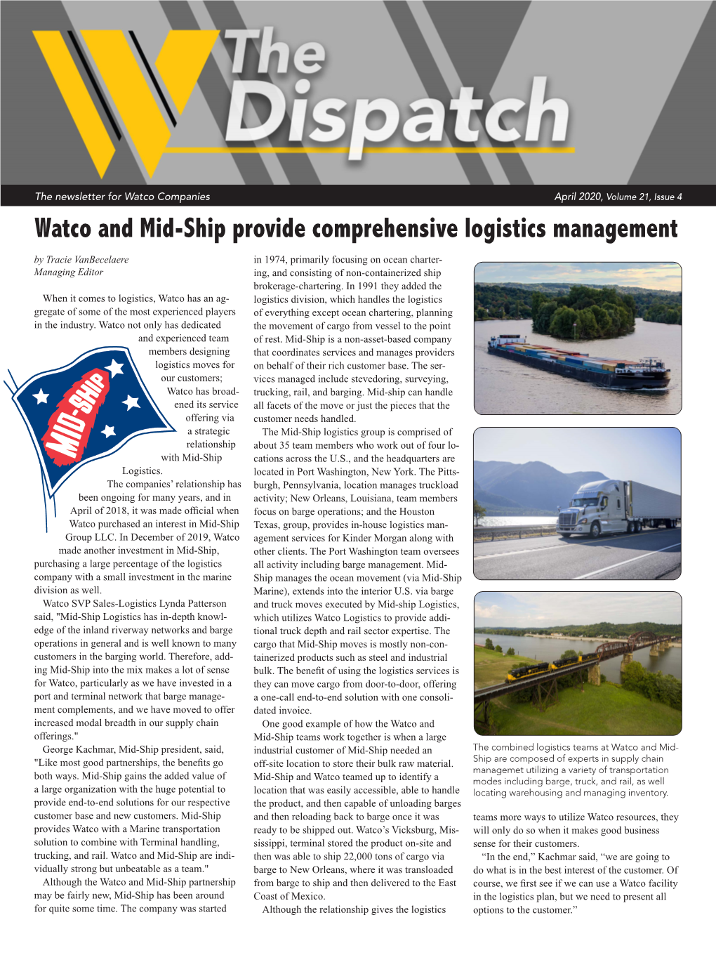 Watco and Mid-Ship Provide Comprehensive Logistics Management