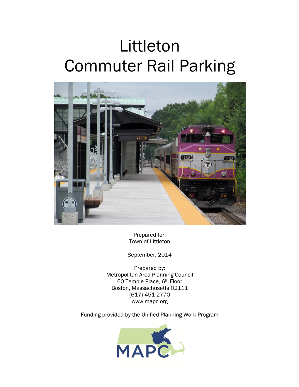 Littleton Commuter Rail Parking Study