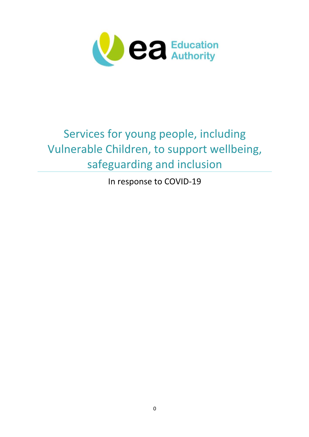 Services for Young People, Including Vulnerable Children, to Support Wellbeing, Safeguarding and Inclusion