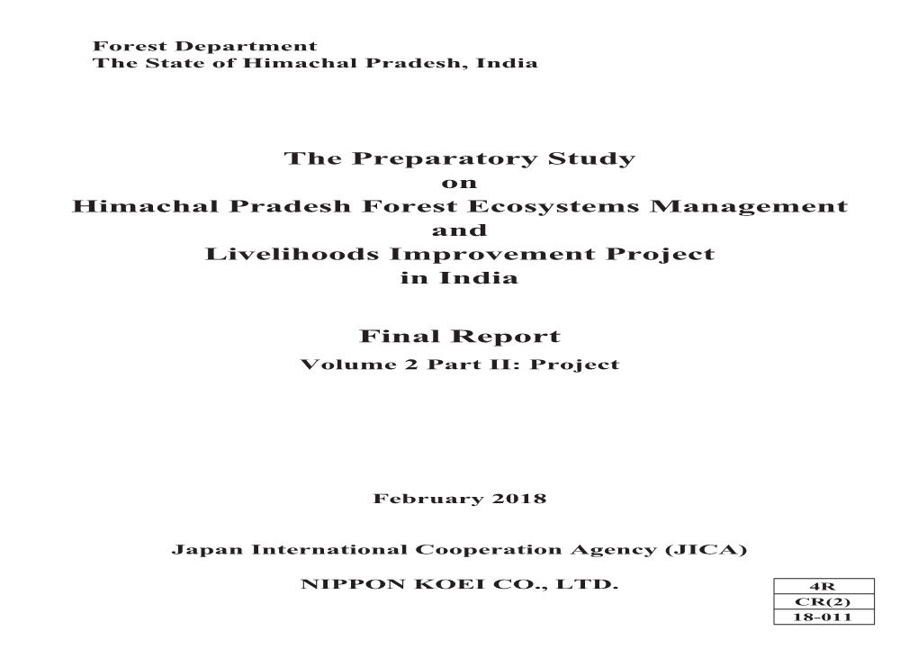 Final Report Volume 2 Part II: Project