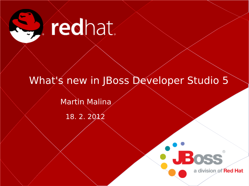What's New in Jboss Developer Studio 5