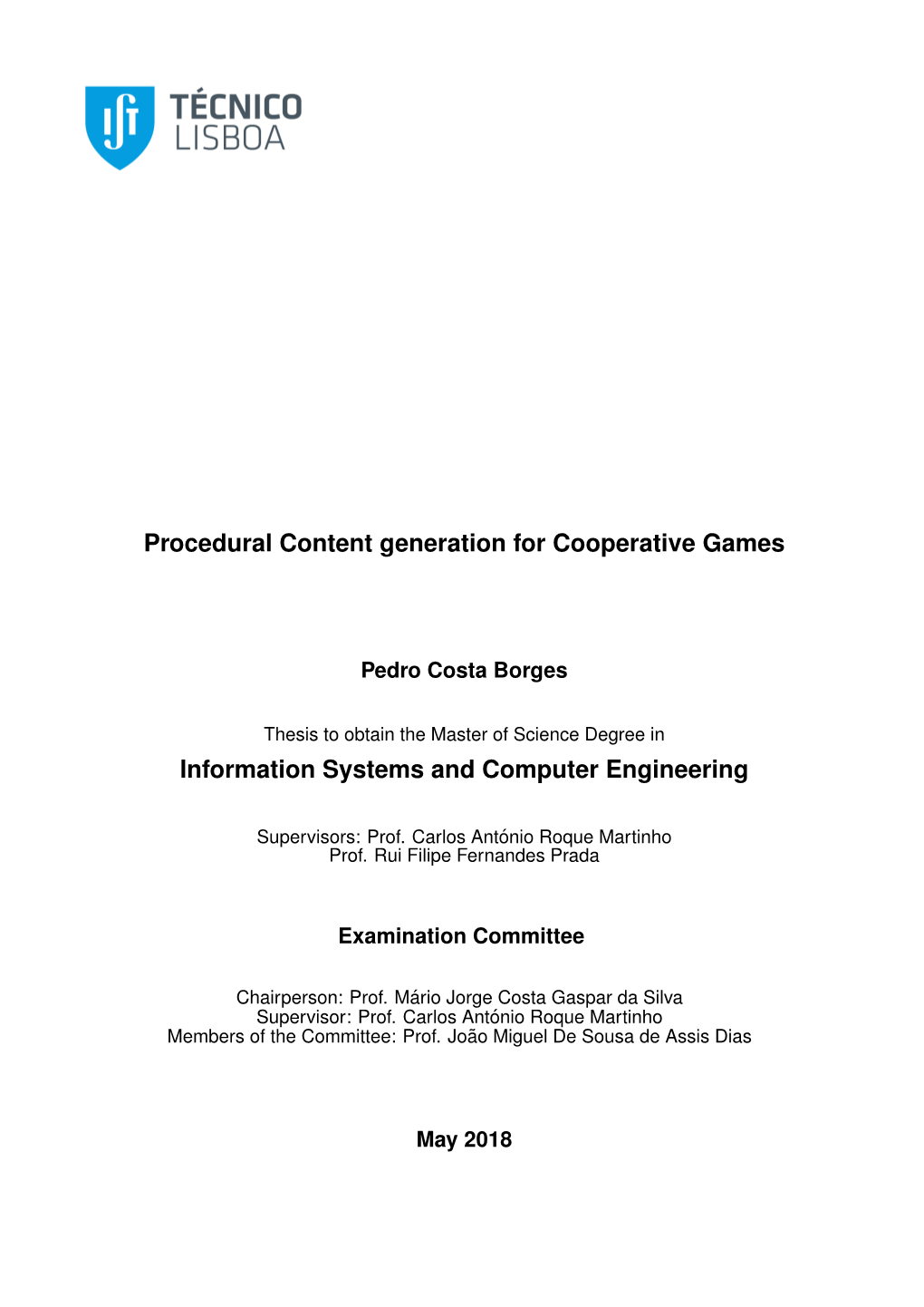 Procedural Content Generation for Cooperative Games Information