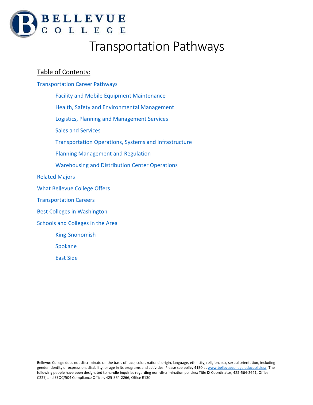 Transportation Pathways