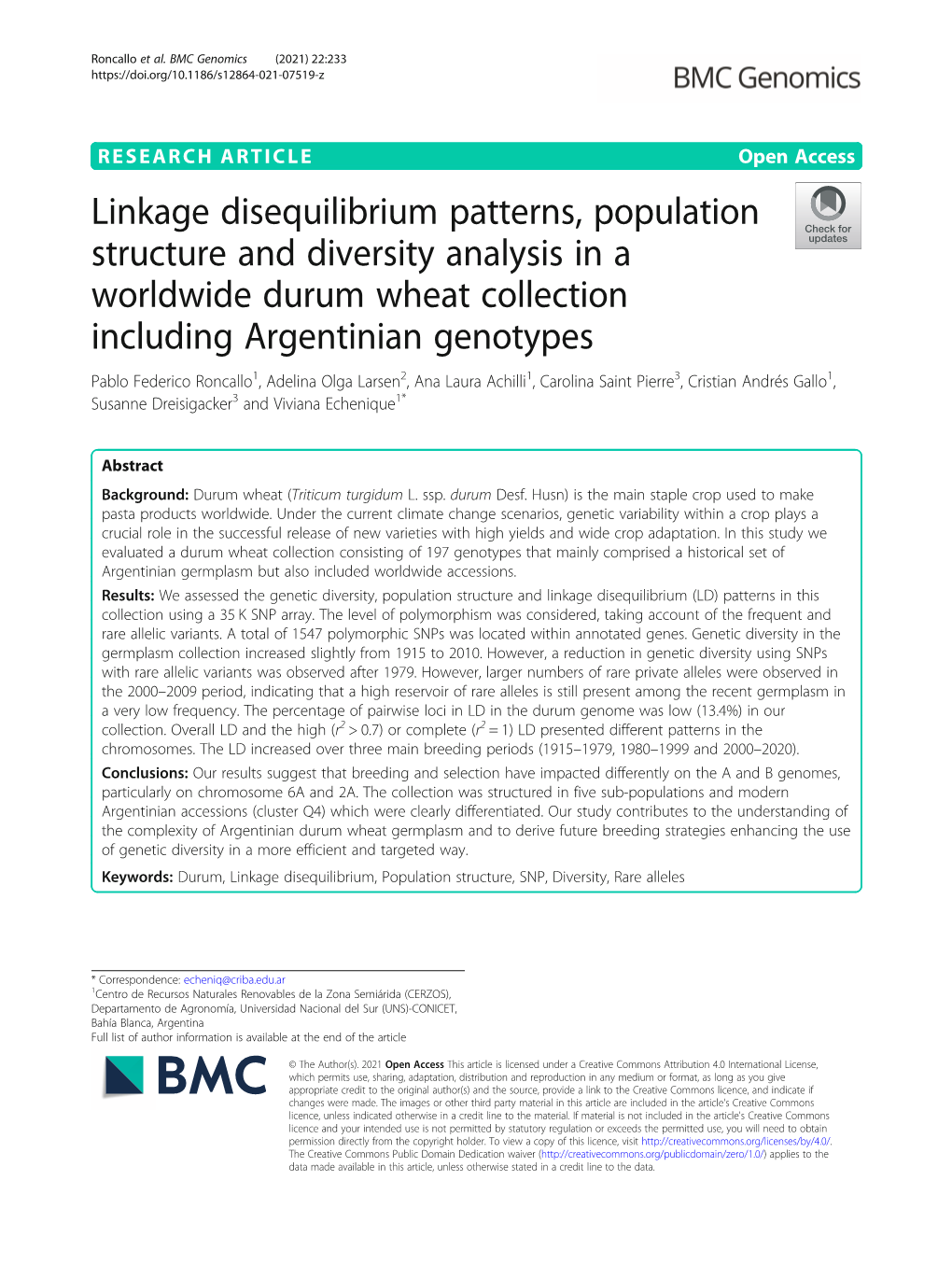 Linkage Disequilibrium Patterns, Population Structure and Diversity