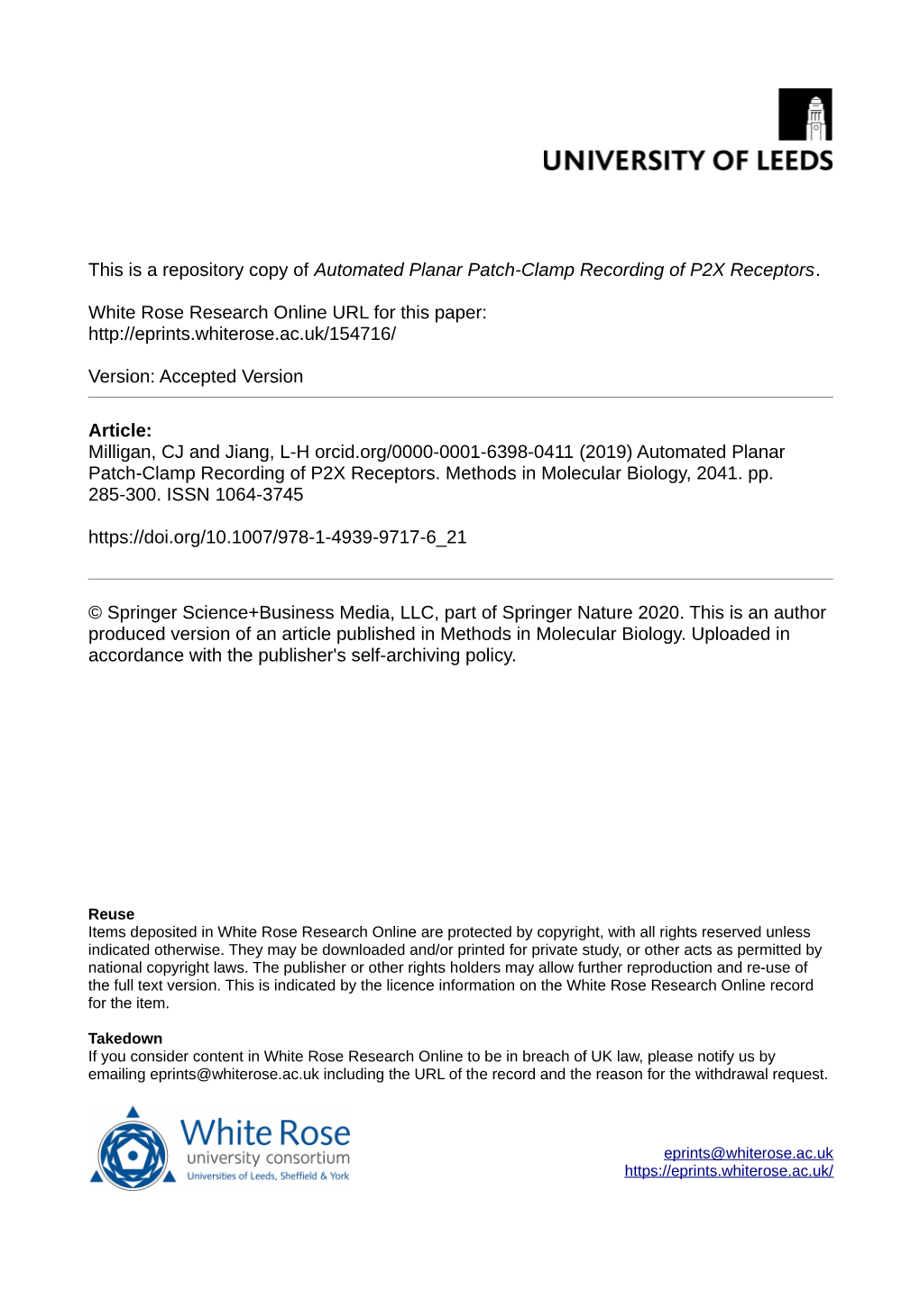 Automated Planar Patch-Clamp Recording of P2X Receptors.Pdf