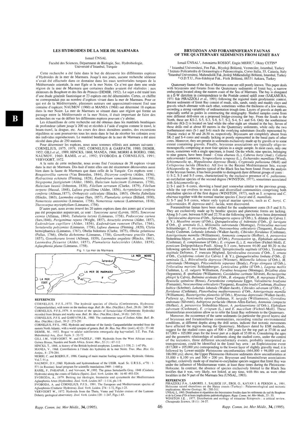 CIESM Congress 1995, Valletta, Article 0046