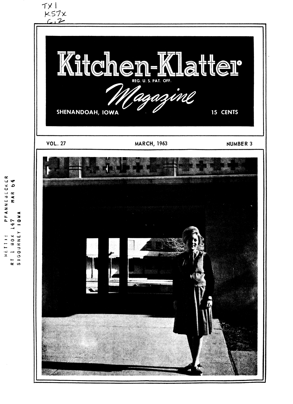 Kitchen-Klatter Magazine, March, 1963