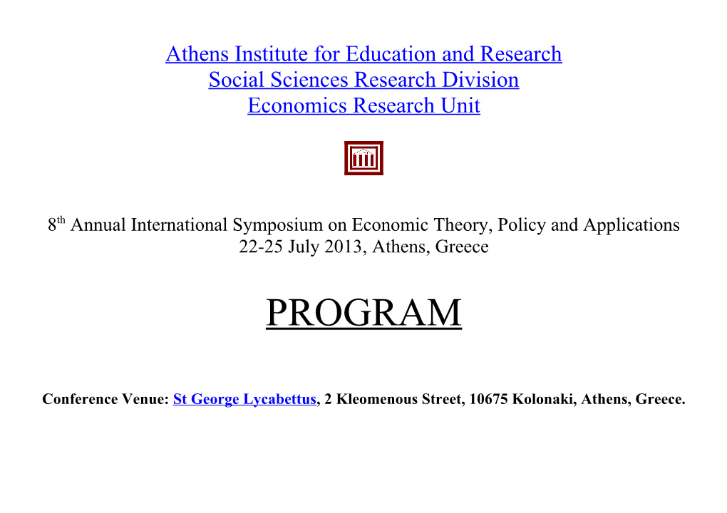 Athens Institute for Education and Research