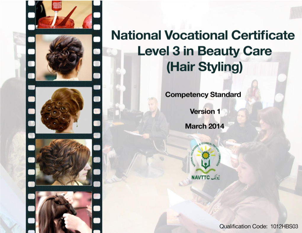 Competency Standards: Hair Stylist