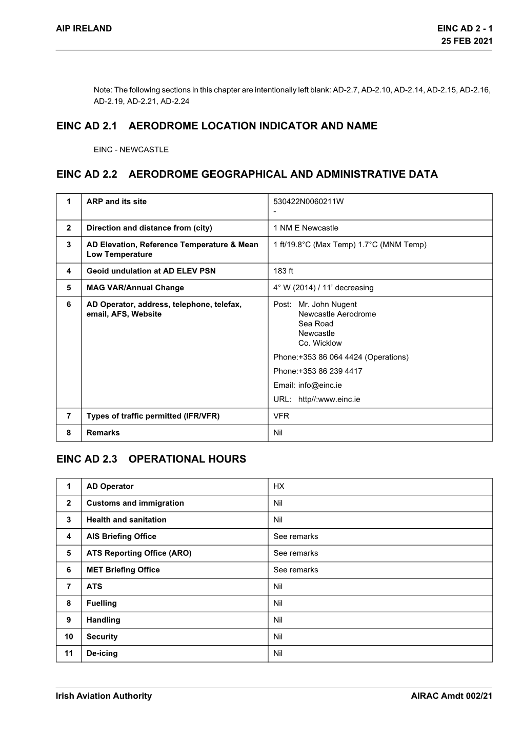 Einc Ad 2 - 1 25 Feb 2021