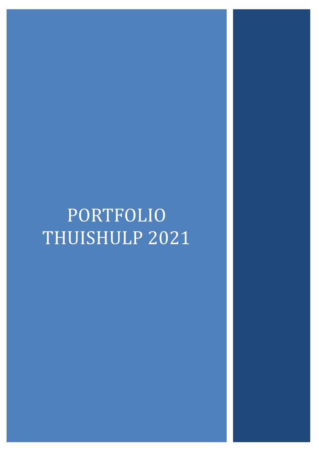 Portfolio Thuishulp 2021