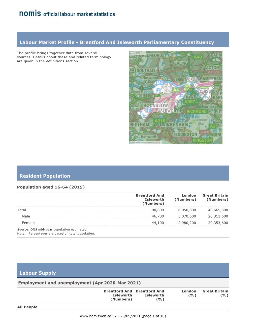 Westminster Constituency Profile