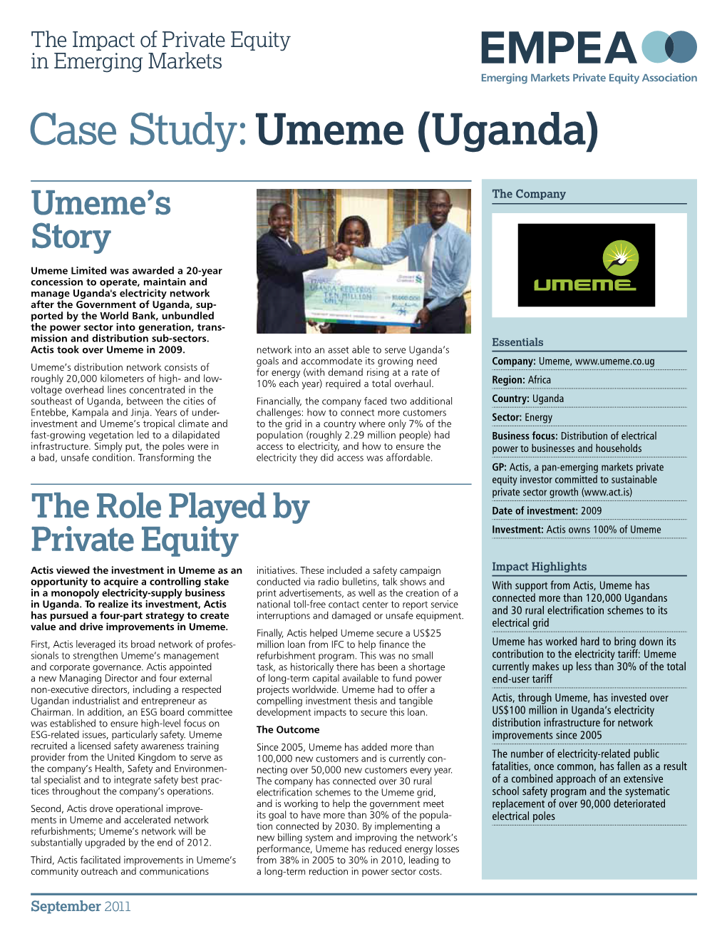 Case Study:Umeme (Uganda)