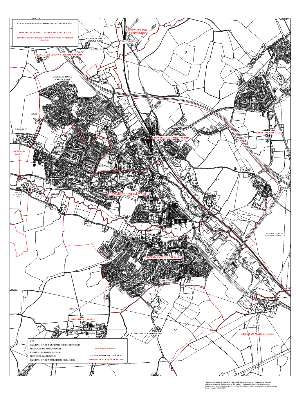 Haughley and Wetherden Ward Stowmarket North Ward Stowupland Ward Stowmarket Central Ward Stowmarket South Ward Needham Market W