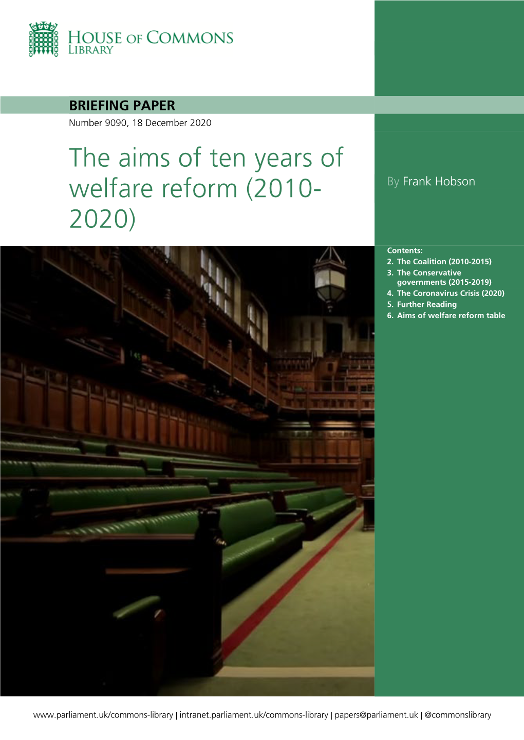 Welfare Reform Act 2012