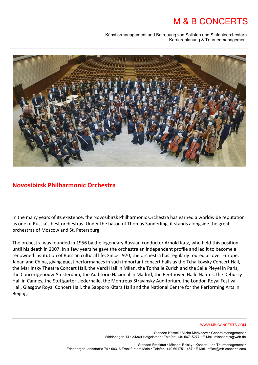 Novosibirsk Philharmonic Orchestra