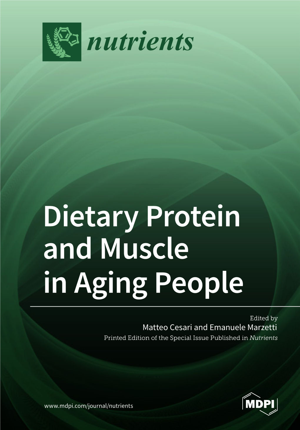 Dietary Protein and Muscle in Aging People