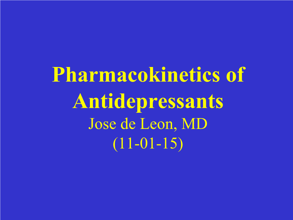 Antidepressants