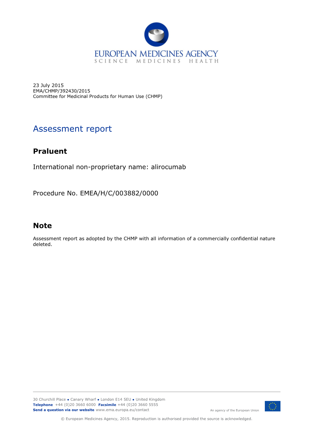 Praluent, INN-Alirocumab