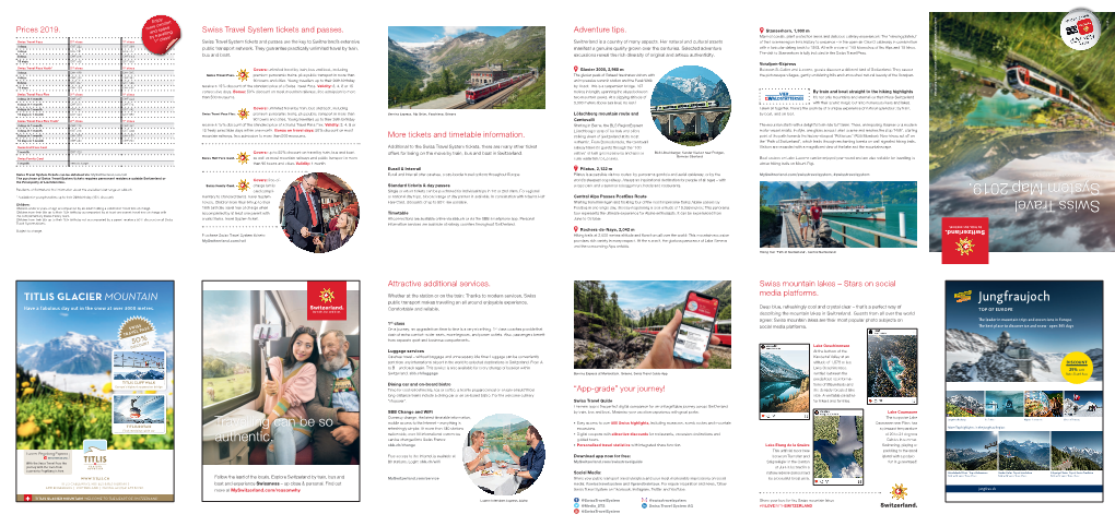 Swiss Travel System Map 2019