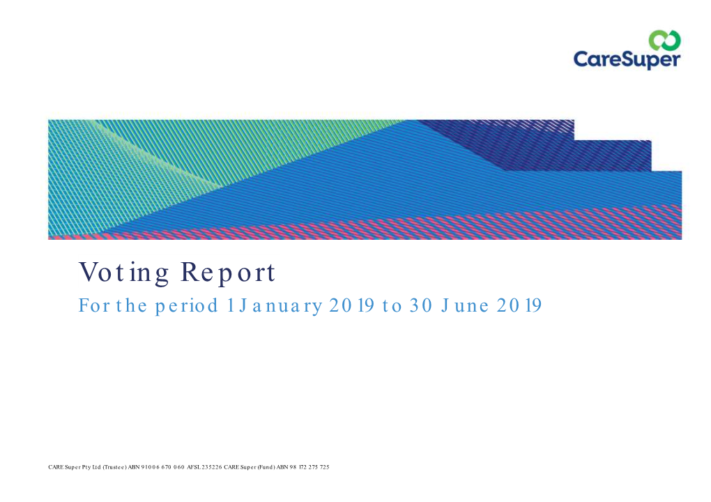 Voting Report 30 June 2019