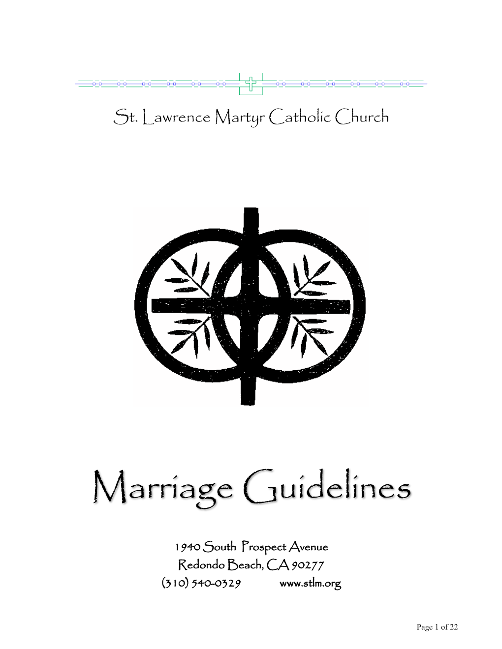 Marriage Guidelines