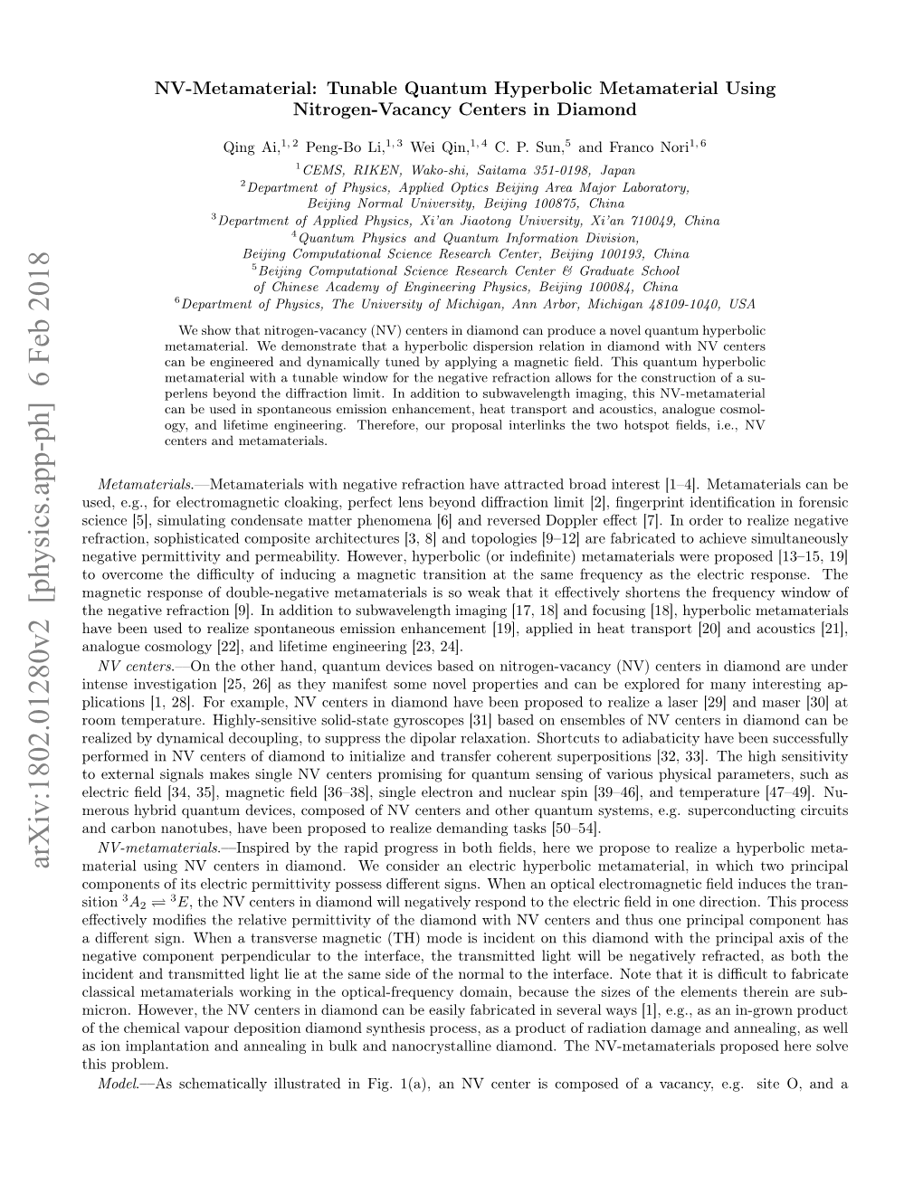 Arxiv:1802.01280V2 [Physics.App-Ph] 6 Feb 2018 Sinipatto N Neln Nbl N Nanocrystalli and Bulk in Problem