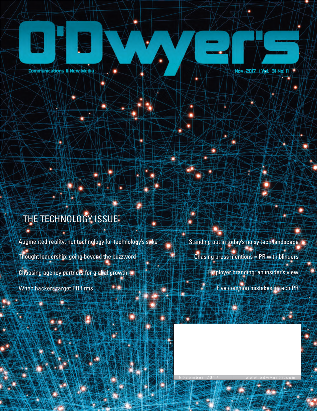 O'dwyer's Nov. '17 Technology PR Magazine