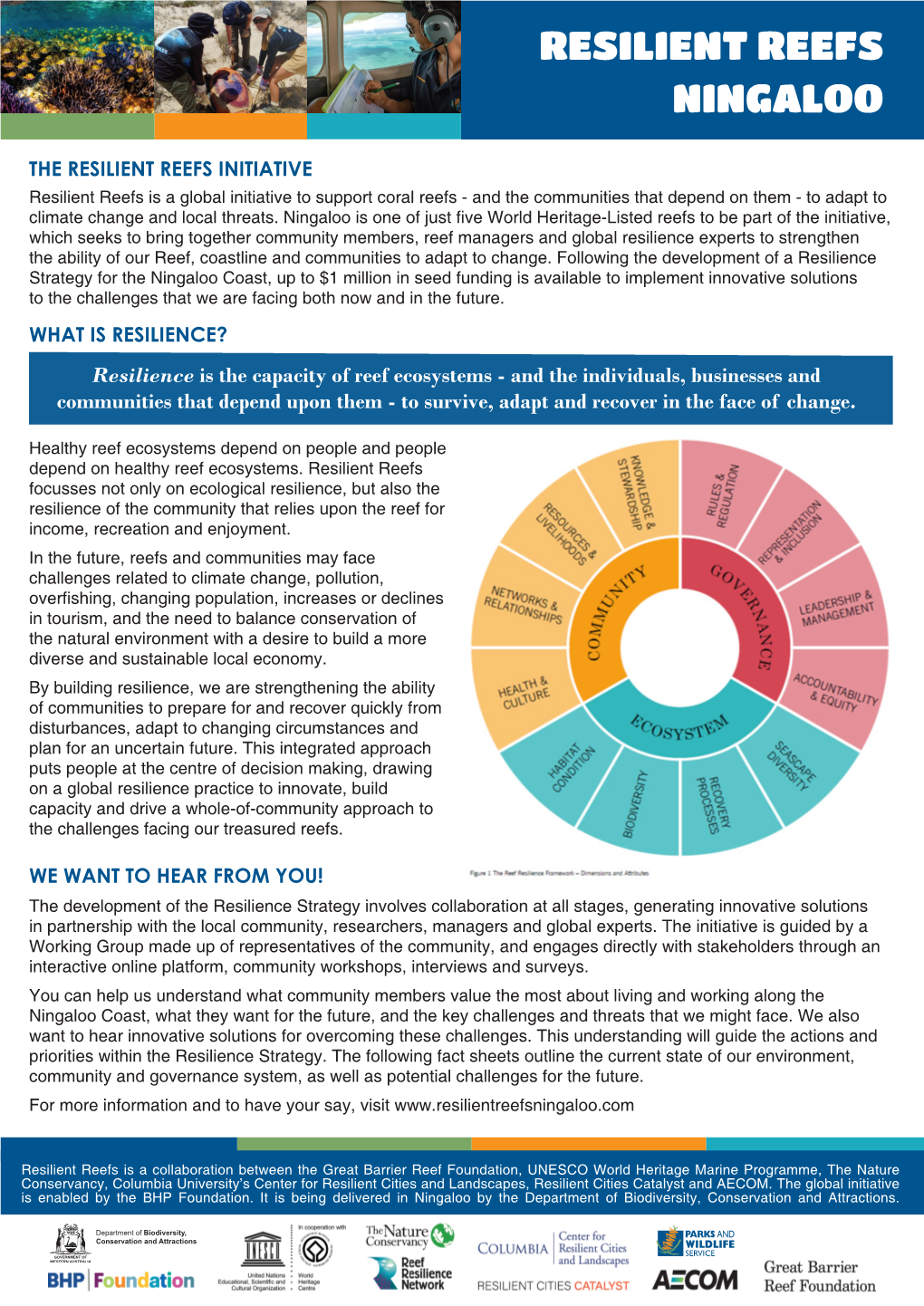 Reslient Reefs Ningaloo Fact Sheet