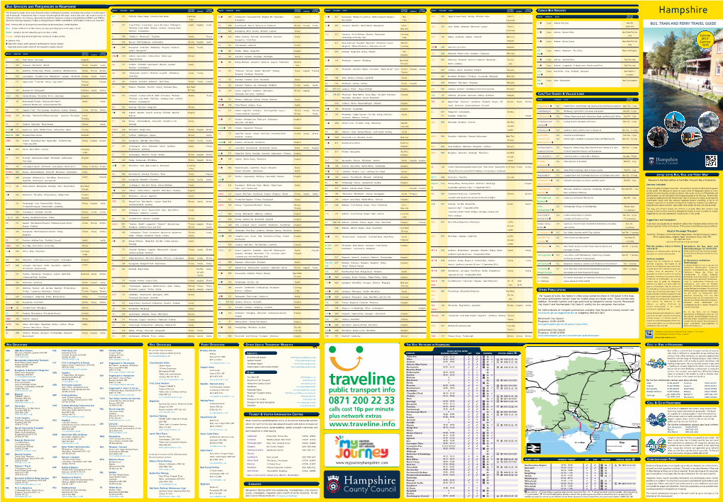 Hampshire Bus, Train and Ferry Guide 2014-2015