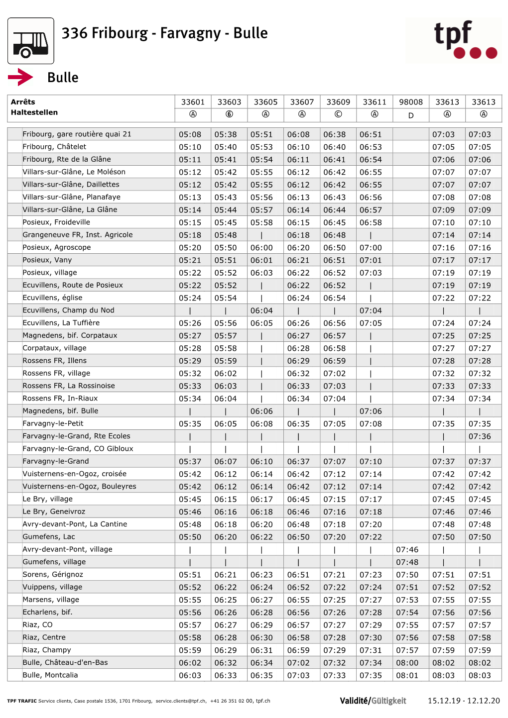 Horaires De Lignes