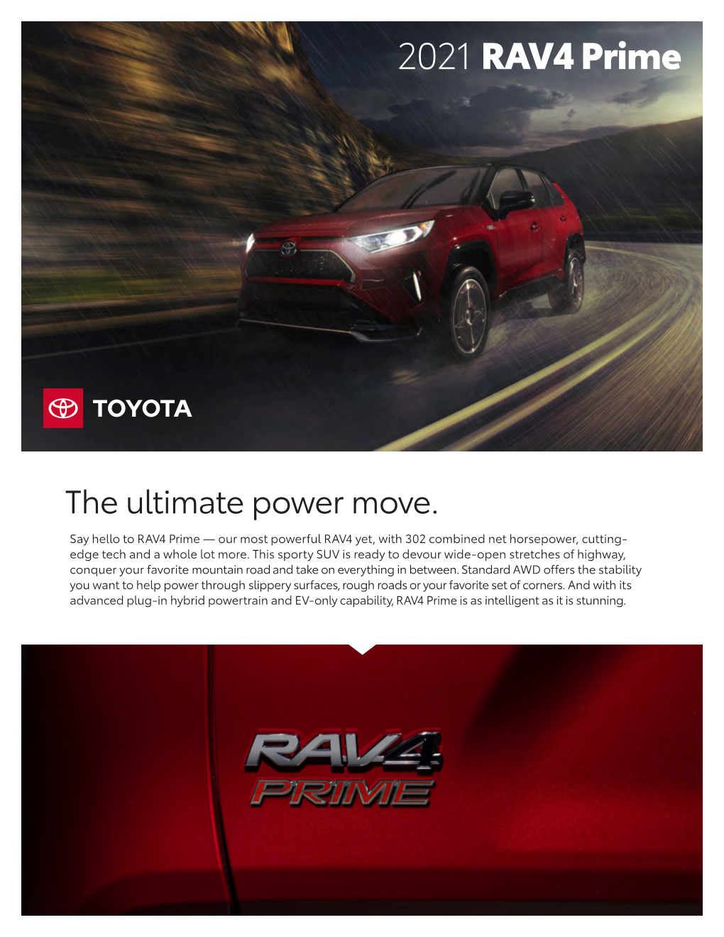 Toyota Rav4 Prime Ebrochure