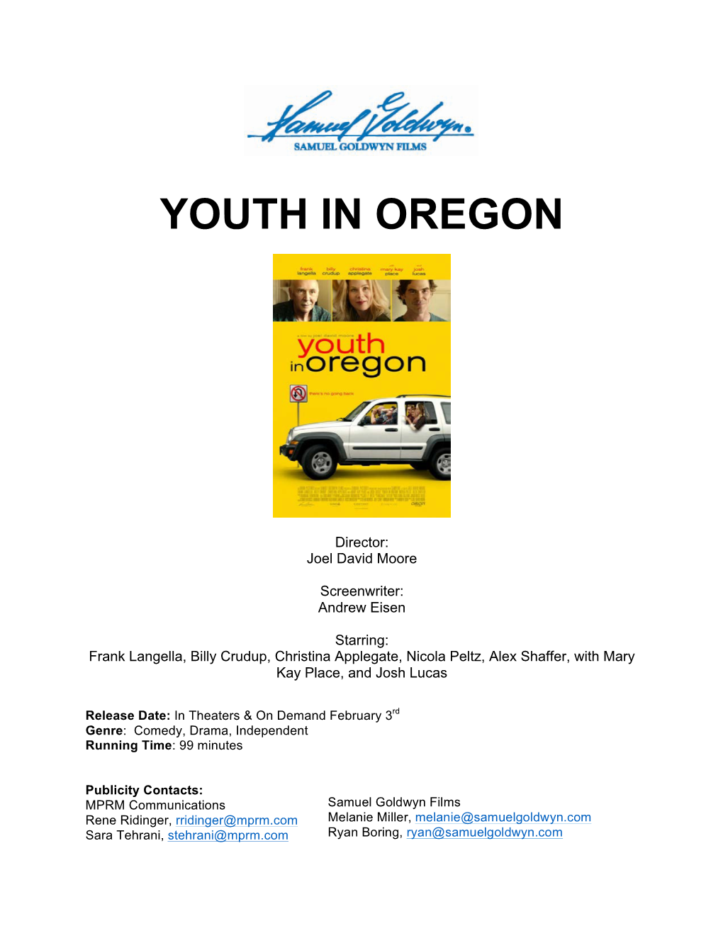 Youth in Oregon