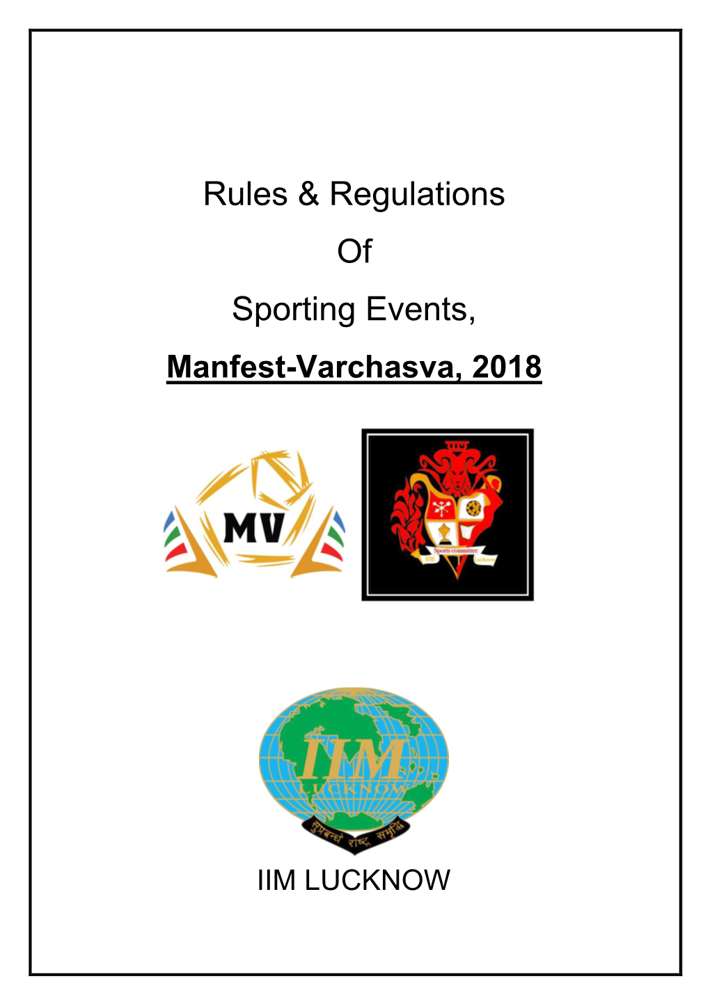 Rules & Regulations of Sporting Events
