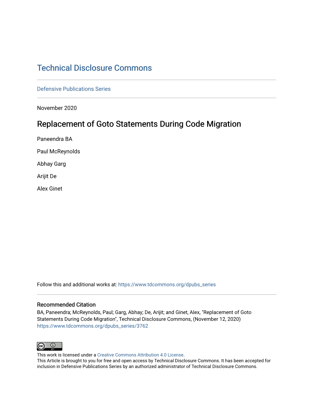 Replacement of Goto Statements During Code Migration