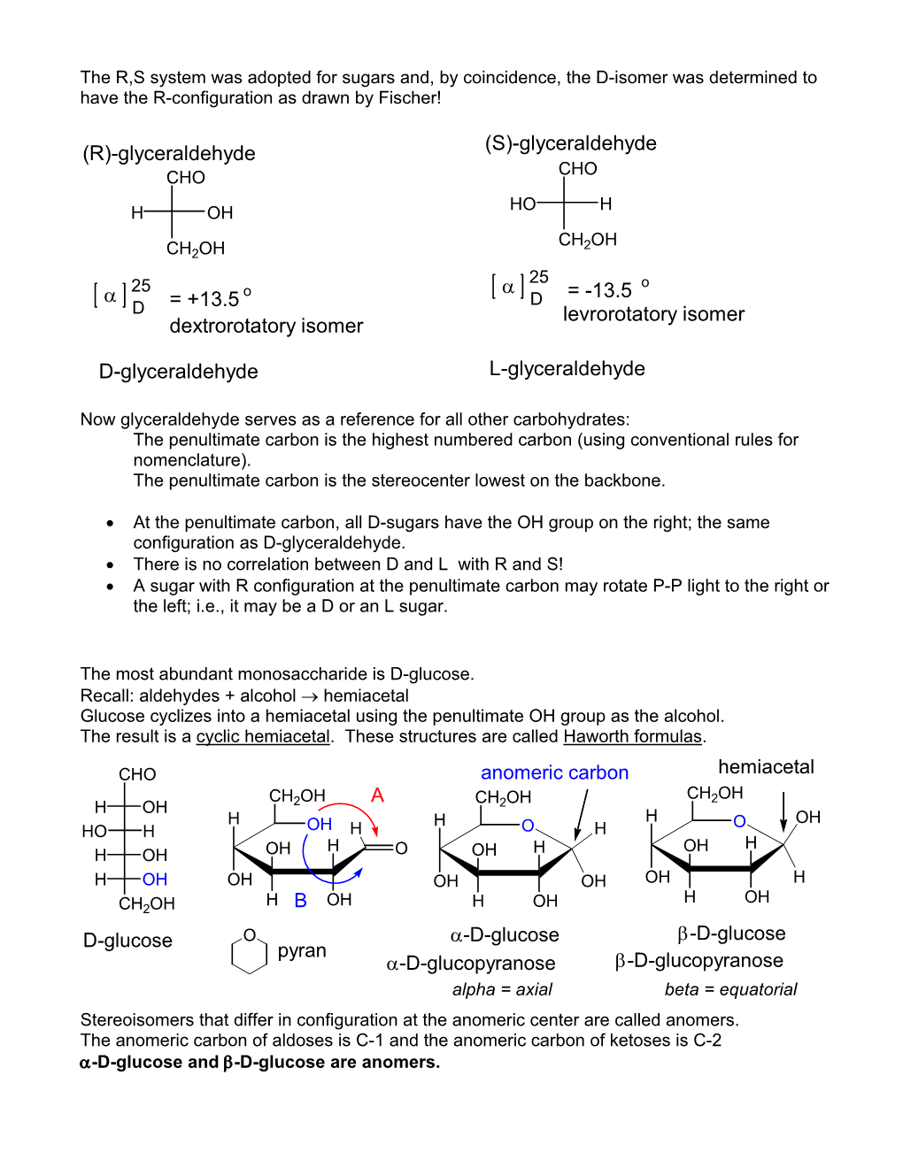 Carbohydrate Studyguide