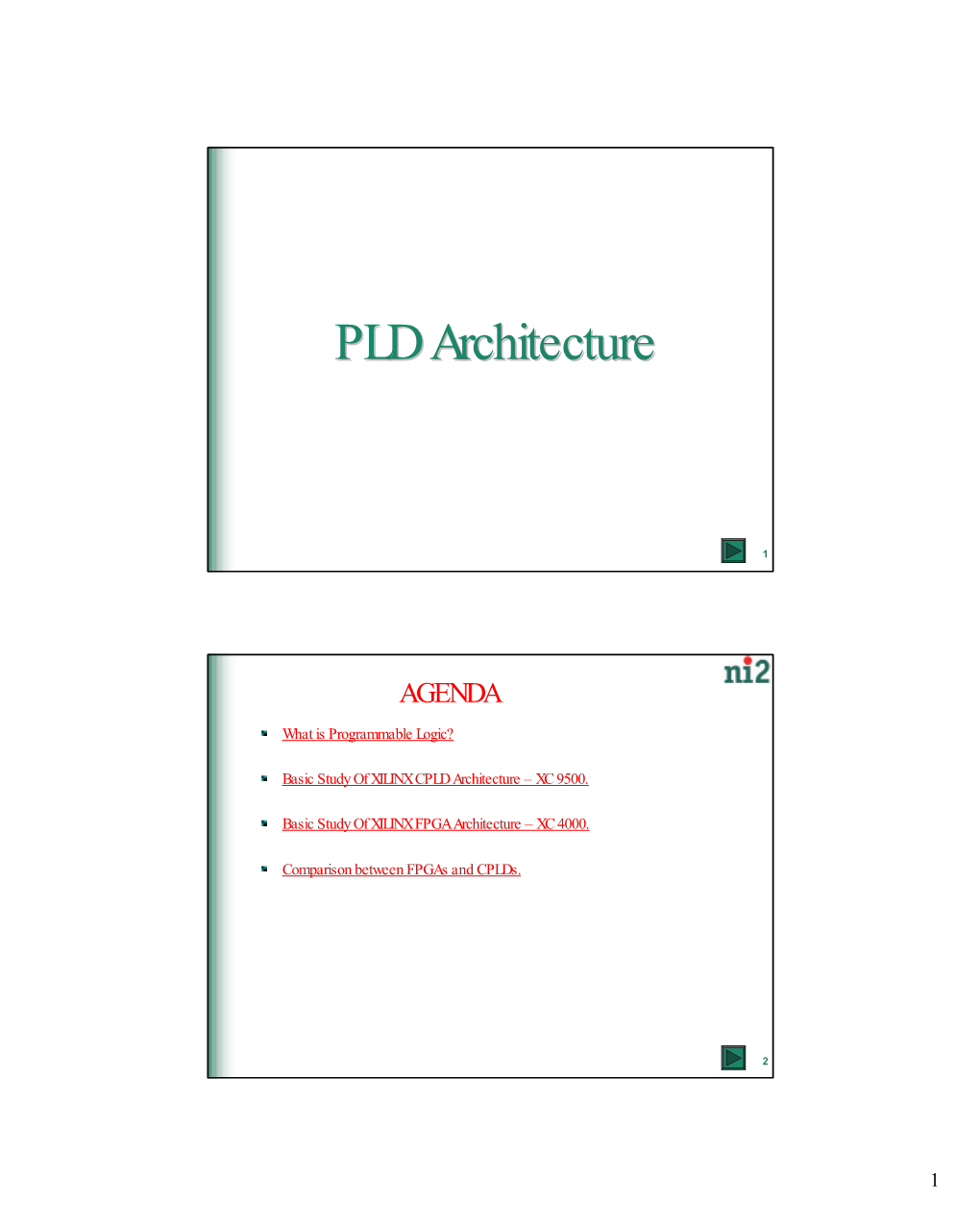 PLD Architecture