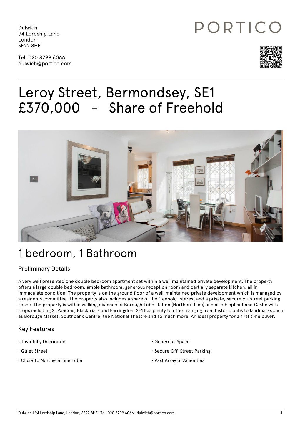 Leroy Street, Bermondsey, SE1 £370000