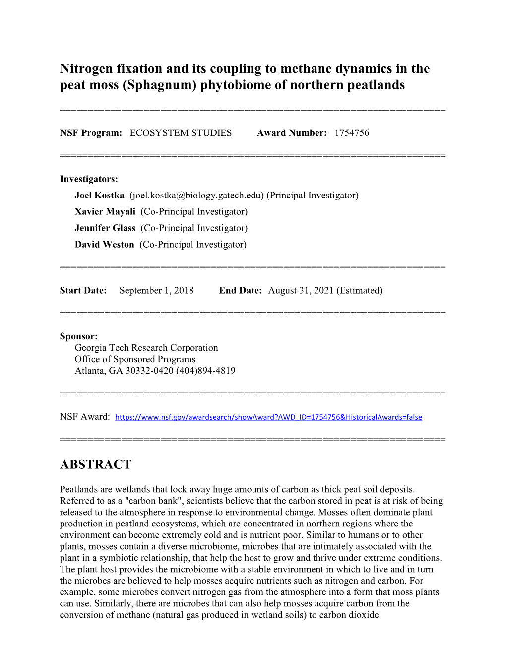 Nitrogen Fixation and Its Coupling to Methane Dynamics in the Peat Moss (Sphagnum) Phytobiome of Northern Peatlands