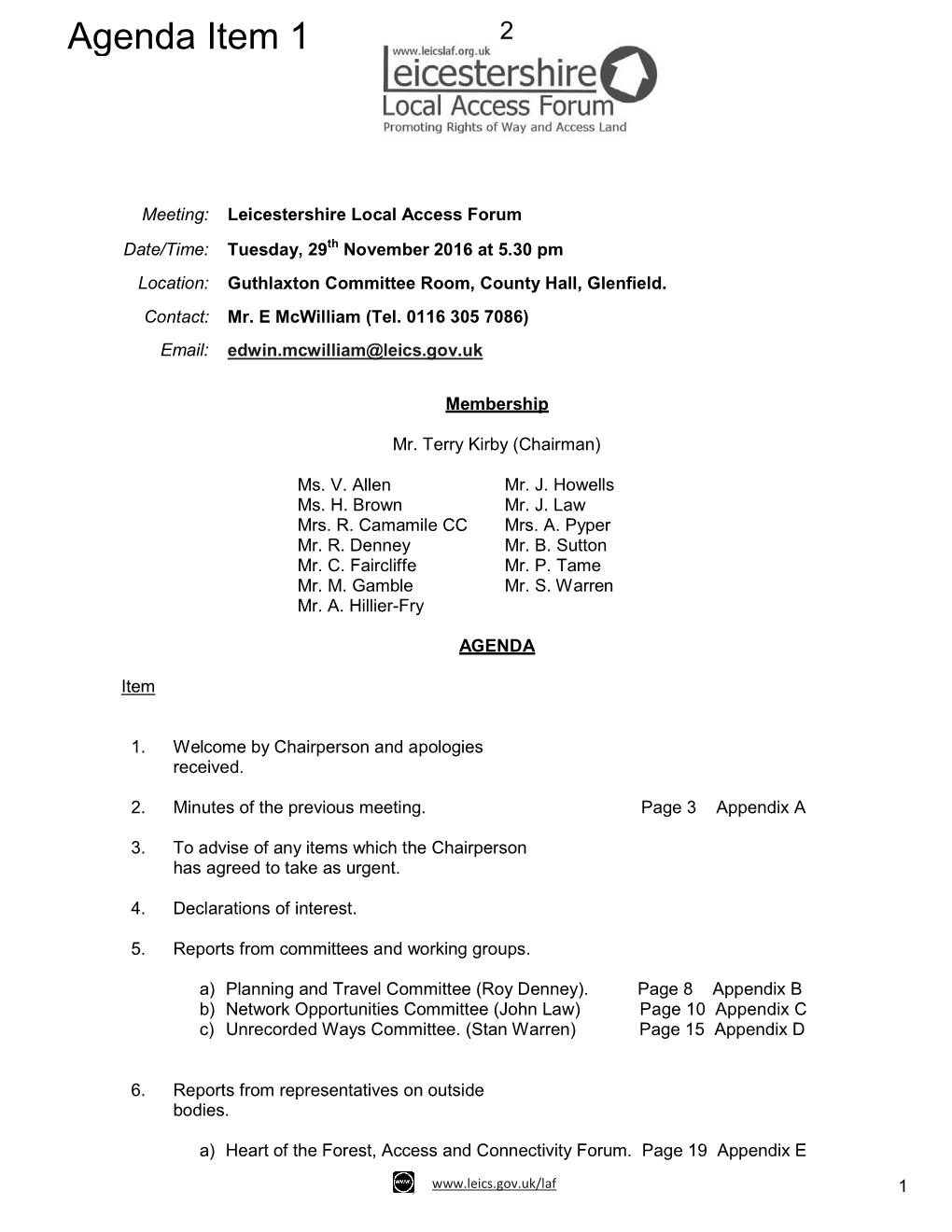 Agenda Item 1 2