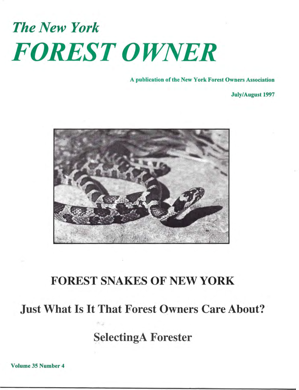 The New York FOREST OWNER