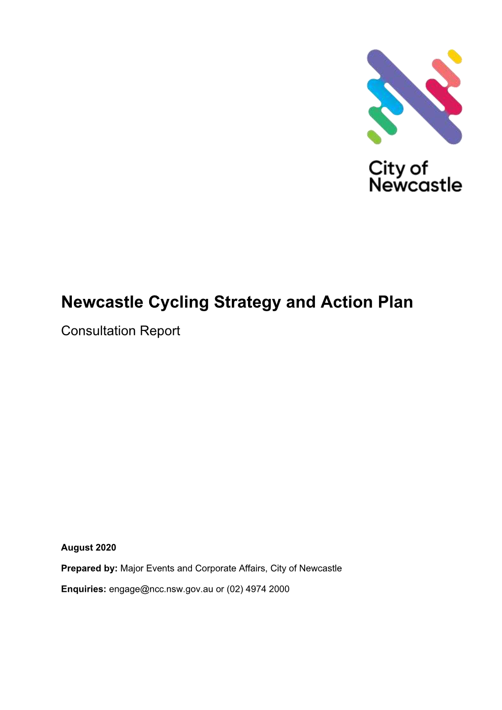 Newcastle Cycling Strategy and Action Plan Consultation Report